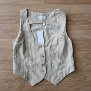 SAGE THE LABEL Pinstripe Vest